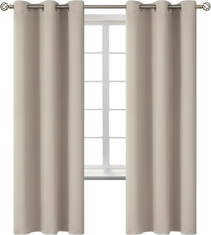 BGment Room Darkening Curtains 72 Inches Long by BGment