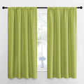 NICETOWN Fresh Green Blackout Curtains 48 inches Long by NICETOWN