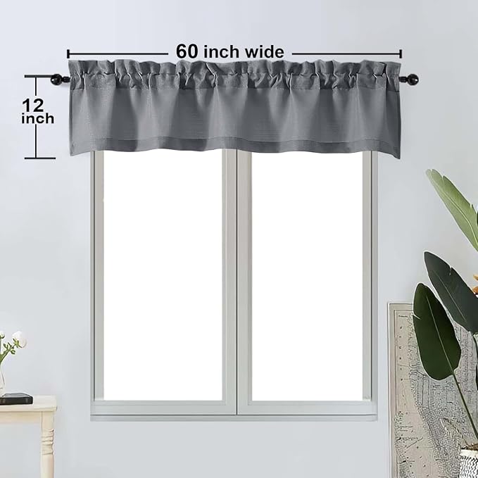 OWENIE Bob 1 PCS Dark Grey Valances - Image 2