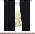 NICETOWN 100% Blackout Window Curtain Panels, Full Light Blocking Drapes by NICETOWN