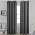 Yakamok Thermal Insulated Solid Grommet Light Blocking Blackout Curtains by Yakamok