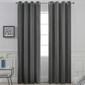 Yakamok Room Darkening Dark Grey Blackout Curtains 84 Inches Long Light by Yakamok