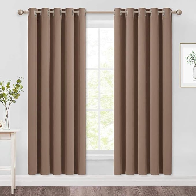 NICETOWN Window Draperies Blackout Curtain Panels, Window Treatment Thermal by NICETOWN