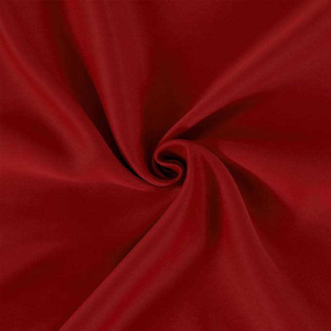 LEMOMO Red Blackout Curtains/52 x 63 Inch/Set of 2 Panels Room Darkening - Image 5