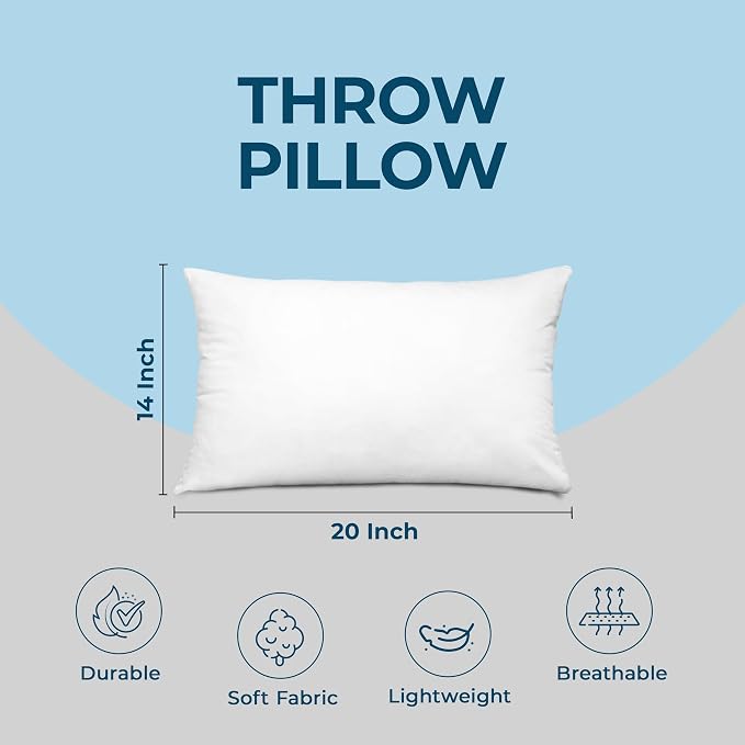 Utopia Bedding Throw Pillows – 14 x 20 Inches Down Alternative Pillows - Image 4