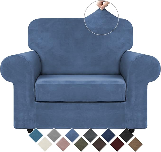 WEERRW Velvet Stretch Chair Sofa Slipcover by WEERRW
