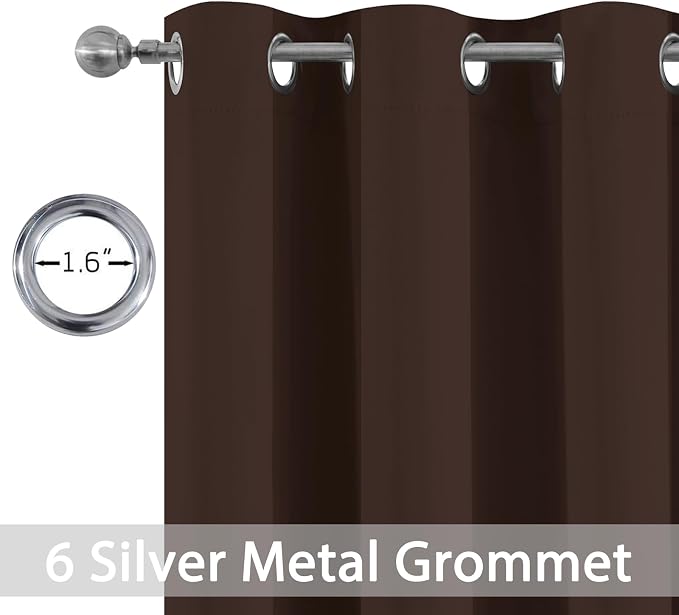 Yakamok Premium Room Darkening Thermal Insulated Curtains - Image 2