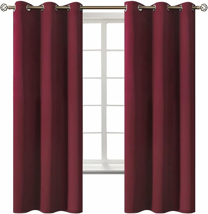 BGment Christmas Red Blackout Curtains by BGment