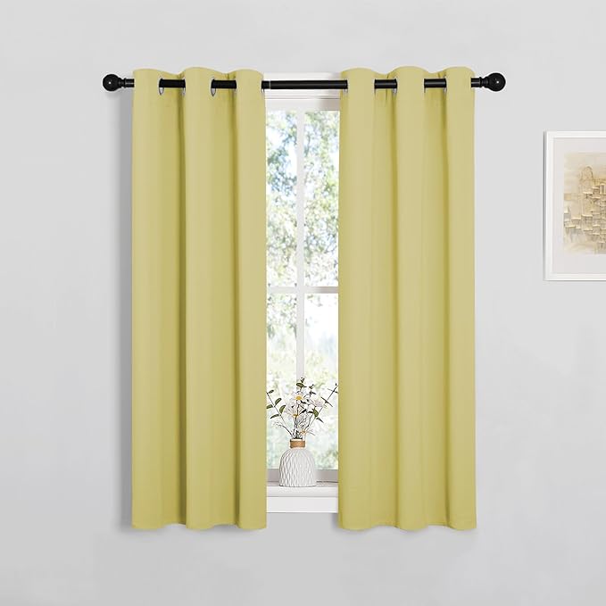 NICETOWN Window Curtain Panels, Thermal Insulated Solid Grommet Blackout by NICETOWN
