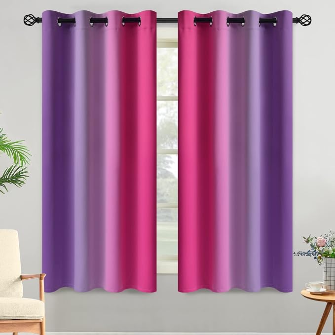 Yakamok Ombre Purple and Pink Curtains by Yakamok
