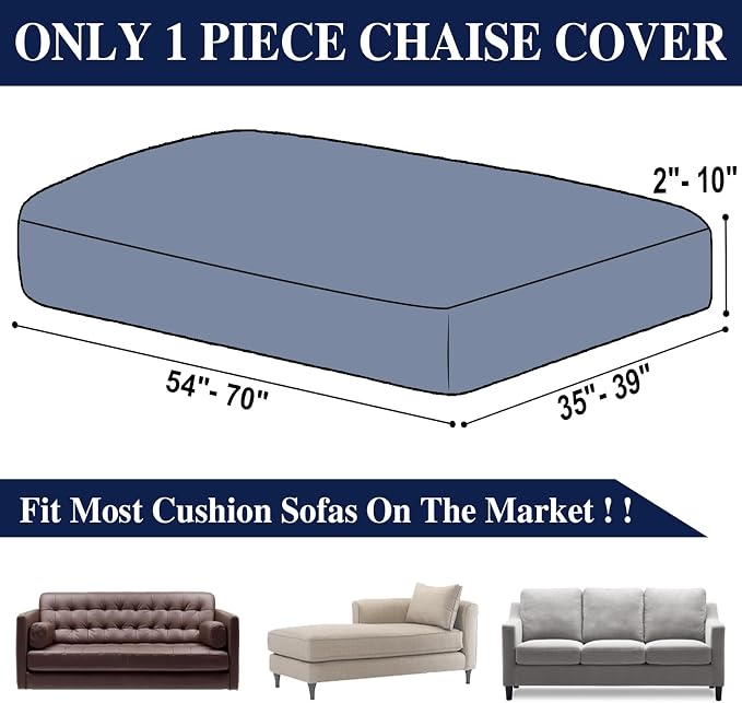 Couch Cushion Cover for Chaise Lounge & Sofa - Image 6