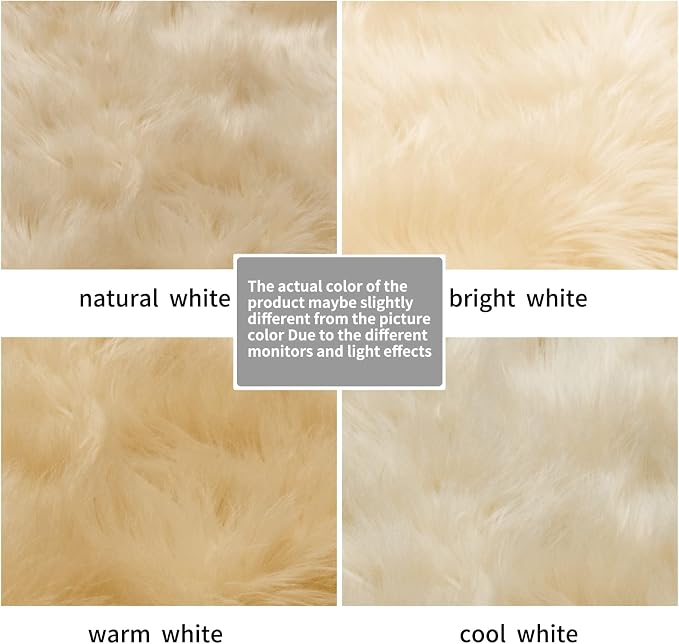 Small Faux Fur Sheepskin Rug 2x4 ft Ultra Soft Chair Sofa Cover Seat Pad - Image 5