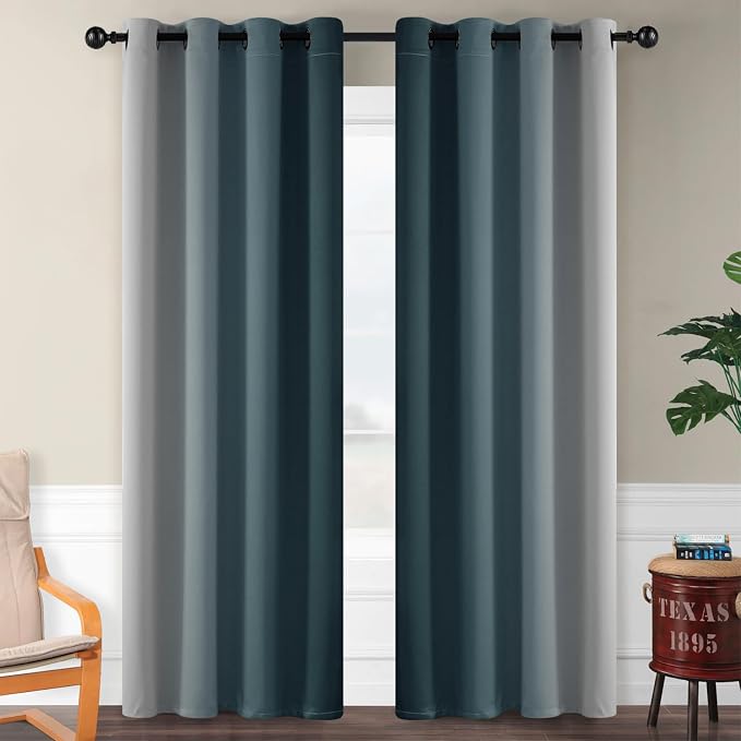 SimpleHome Ombre Room Darkening Curtains - Image 2