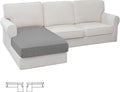 Easy-Going Stretch Sectional Couch Covers 1 Piece Chaise Lounge Slipcover L by Easy-Going