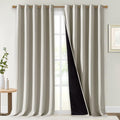 NICETOWN Natural 100% Blackout Curtains by NICETOWN