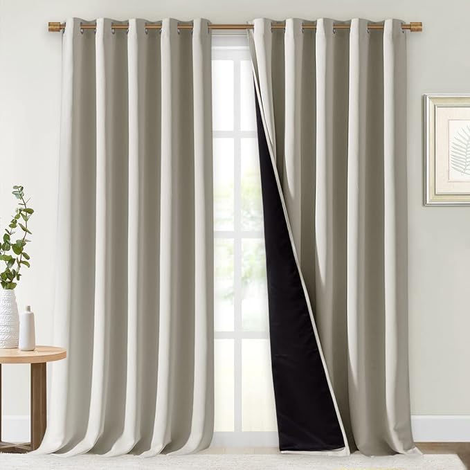 NICETOWN Natural 100% Blackout Curtains by NICETOWN