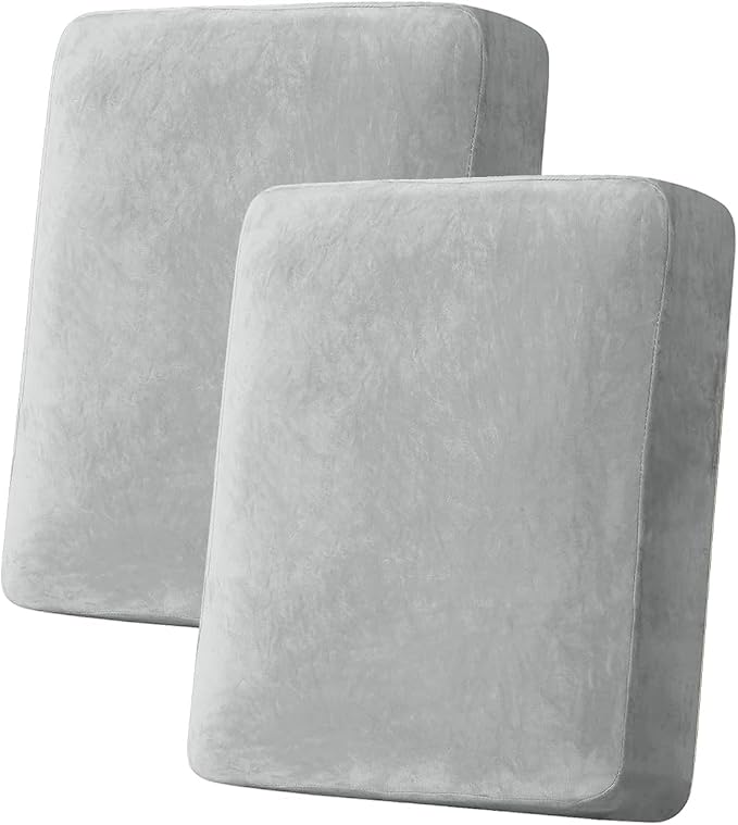 Couch Cover Stretch Velvet Sofa Cushion Cover 2-Piece by Taque