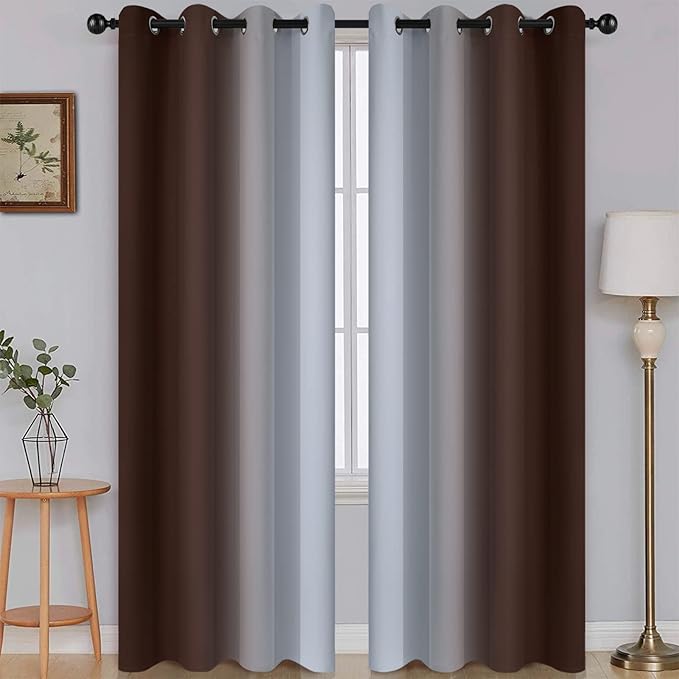 SimpleHome Ombre Room Darkening Curtains by SimpleHome
