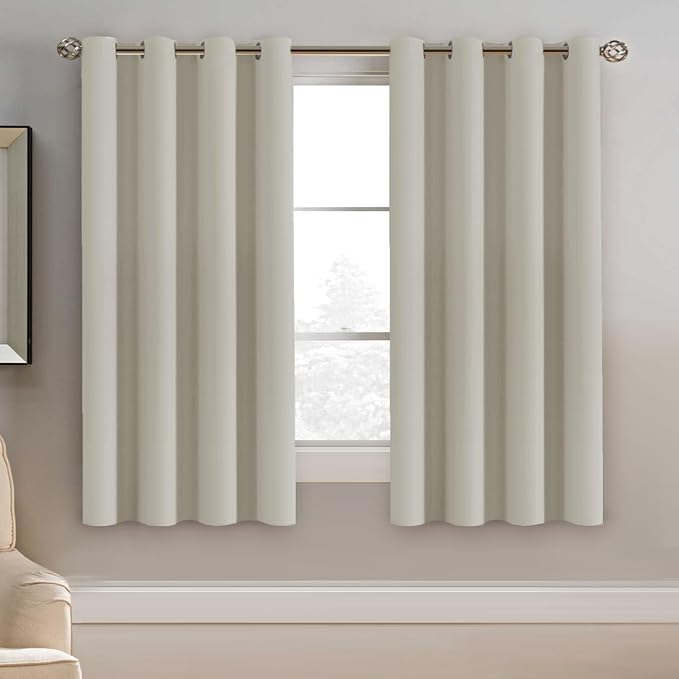 H.VERSAILTEX Window Treatment Blackout Curtains 63 inches Length, Thermal by HVERSAILTEX