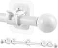 Curtain Rods No Drilling for Windows 48 to 84-96 Inch, 5/8 Inch Diameter Drapey by Tidisort