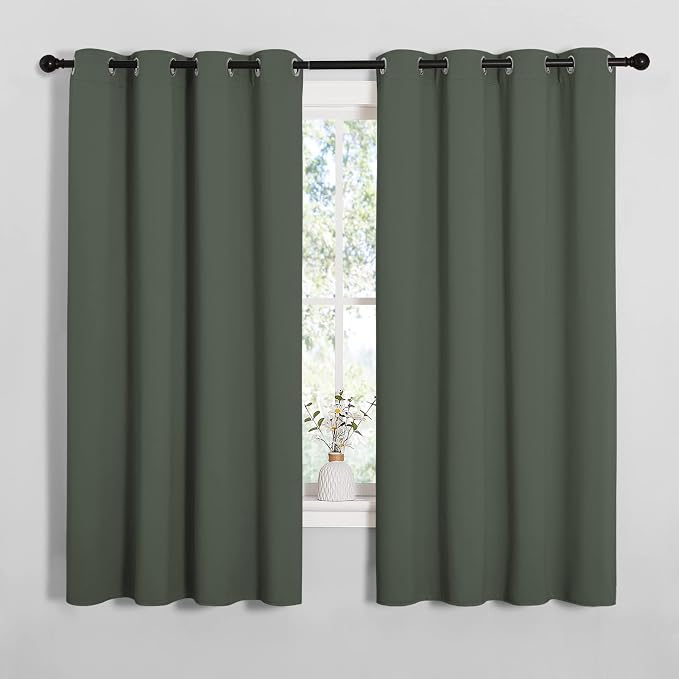 NICETOWN Thermal Insulated Curtains Blackout Draperies, Window Treatment Solid by NICETOWN