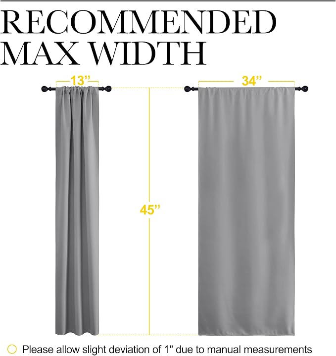NICETOWN Short Room Darkening Curtains - Image 7