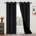 Yakamok 100% Blackout Curtains Energy Saving Thermal Insulated 2 Thick Layers by Yakamok