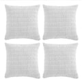 Fancy Homi 4 Packs Pure White Decorative Throw Pillow Covers 14x14 Inch by Fancy+Homi