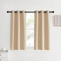 NICETOWN Bedroom Blackout Curtains and Drapes, Biscotti Beige, 34 by 40 by NICETOWN