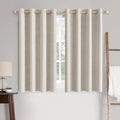 MIULEE Linen Blackout Curtains for Bedroom Thermal Insulated Birch Grommet Room by MIULEE