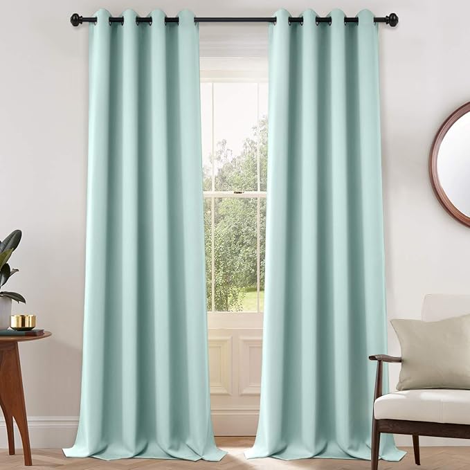 Yakamok Blackout Curtains Room Darkening Thermal Insulated Grommet top Window by Yakamok