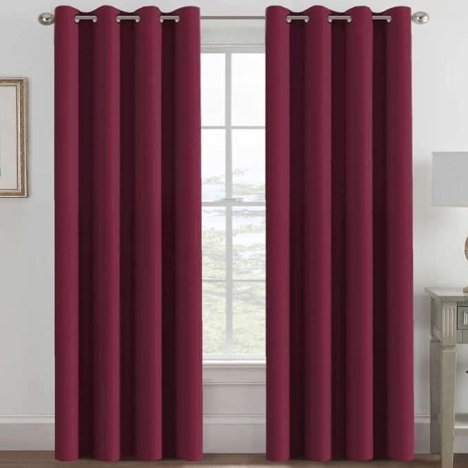 H.VERSAILTEX Light Blocking Blackout Curtains Window Treatment Thermal by HVERSAILTEX