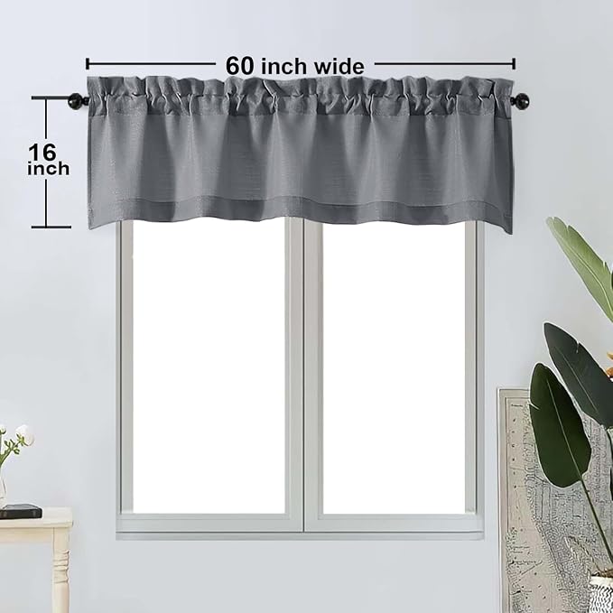 OWENIE Bob 1 PCS Dark Grey Valances - Image 2