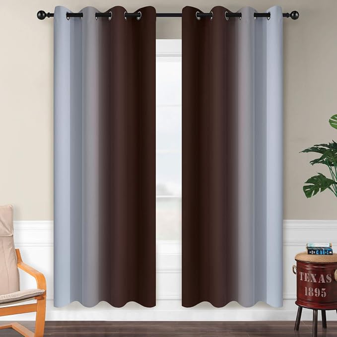 SimpleHome Ombre Room Darkening Curtains - Image 2
