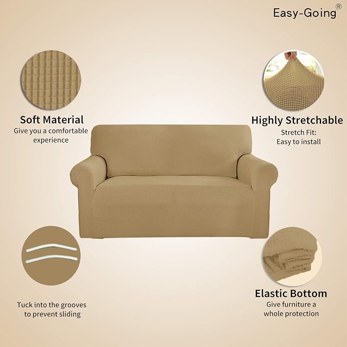 Easy-Going Stretch Sofa Slipcover 1-Piece Sofa Cover Furniture Protector Couch - Image 3
