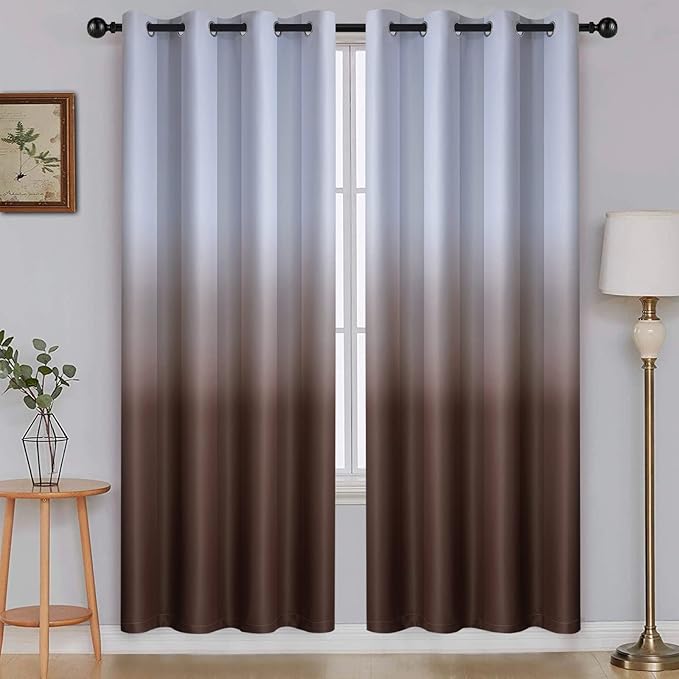 SimpleHome Ombre Room Darkening Curtains by SimpleHome