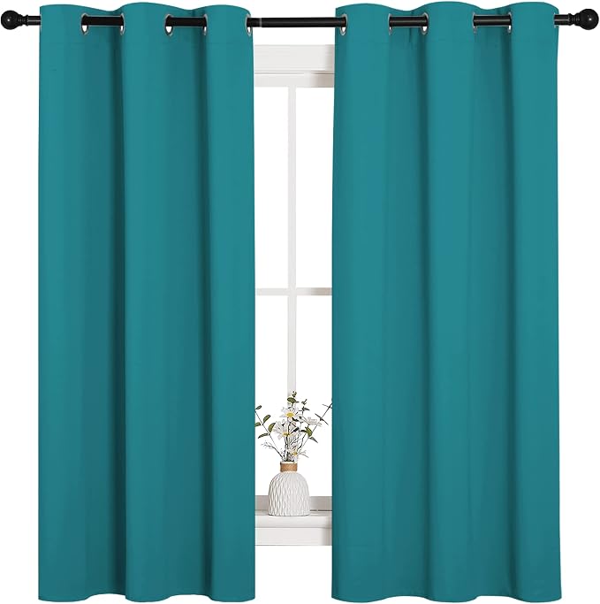 NICETOWN Room Darkening Curtains 63 inch Length 2 Panels, Thermal Insulated - Image 2