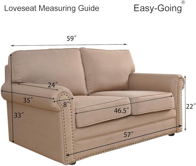 Easy-Going Stretch Loveseat Slipcover 1-Piece Sofa Cover Furniture Protector - Image 7