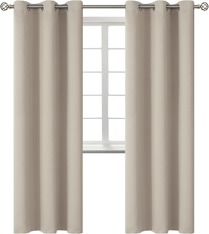 BGment Room Darkening Curtains 84 Inches Long by BGment