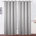 LEMOMO Blackout Curtains 52 x 90 Inch Long Light Grey Curtains Set of 2 Panels by Lemomo