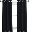 NICETOWN Complete 100% Blackout Curtain Set, Double Panels, Thermal Insulated & by NICETOWN