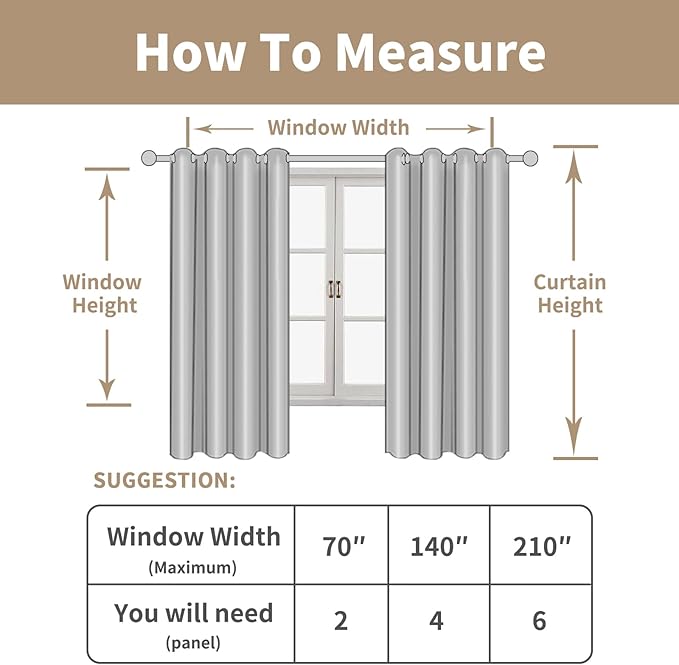 LAMIT Linen Blended Window Curtains 63 inch Length - Image 7