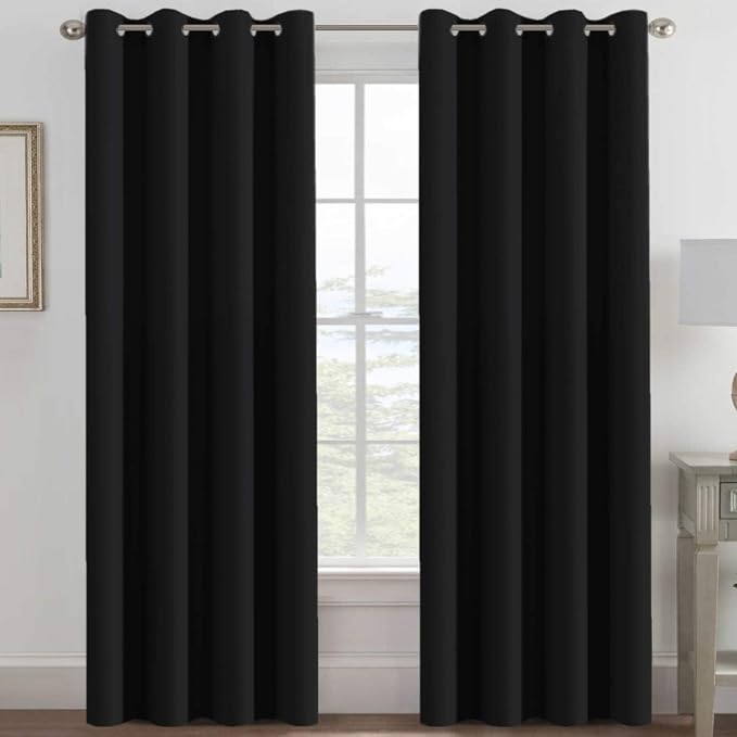 H.VERSAILTEX Blackout Curtains for Bedroom Black Out Curtains 102 inch Thermal by HVERSAILTEX