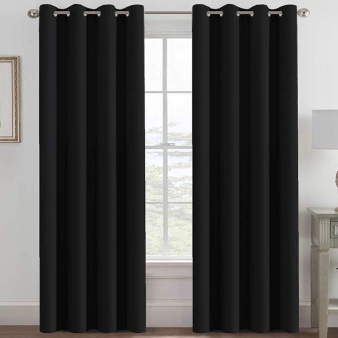 H.VERSAILTEX Blackout Curtains for Bedroom Black Out Curtains 120 inch Thermal by HVERSAILTEX