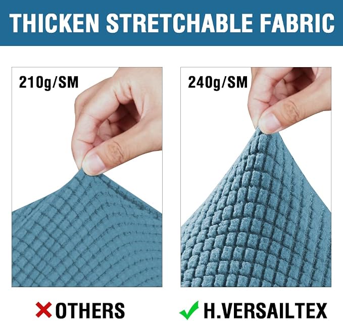 H.VERSAILTEX 4 Piece Stretch Sofa Covers - Image 3