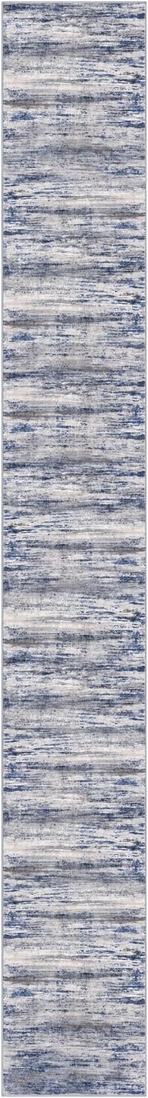 KOZYFLY Modern Abstract Washable Long Rug Runner 2.6x20 Hallway Rug Runner - Image 8