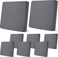 Newwiee 8Pcs Patio Cushion Covers Stretch Outdoor Cushion Cover Replacement by Newwiee