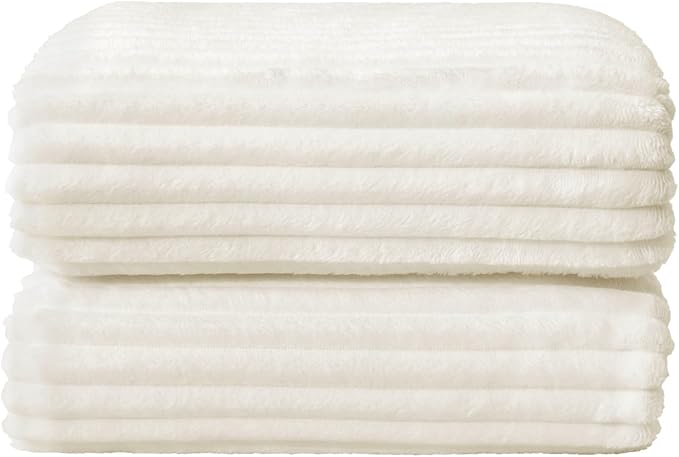 BEDELITE Fleece Blanket Full Size – 3D Ribbed Jacquard Soft and Warm Decorative - Image 8