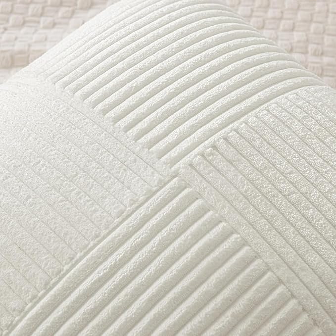 MIULEE White Decorative Throw Pillow Covers 18x18 Inch - Image 2