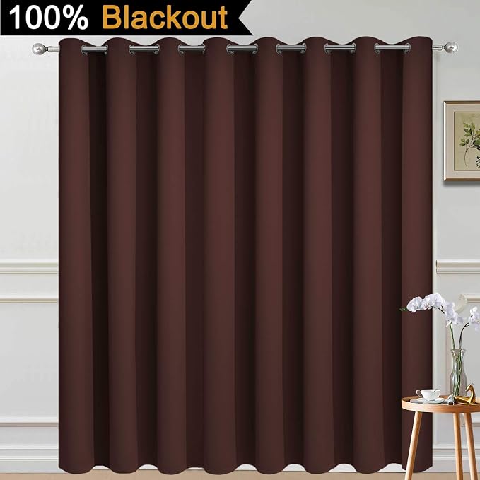 Yakamok 100% Blackout Patio Door Curtain Panels - Image 2
